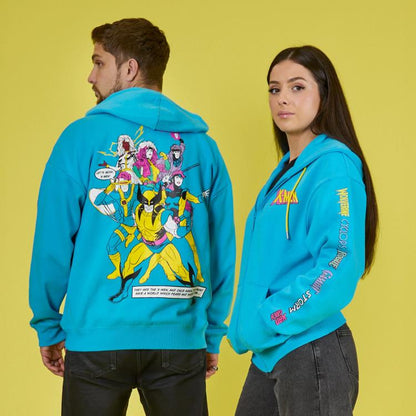 Cakeworthy Marvel X-Men Retro Hoodie with Gambit, Phoenix, Storm, Rogue, Wolverine and Cyclops - View 3