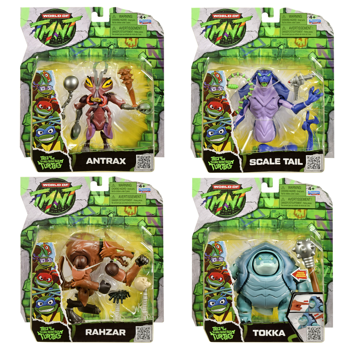 Playmates Tales of the Teenage Mutant Ninja Turtles Monster Mutanimals Set of 4 Action Figures, 5-Inch - View 6