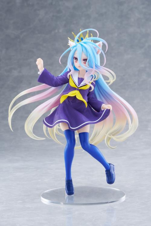 Taito No Game No Life Shiro (Cat Ear School Uniform Ver.) Coreful Figure 7-Inch - View 4
