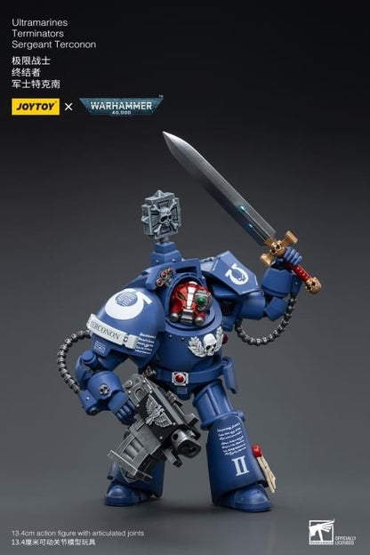 JoyToy Warhammer 40K Ultramarines Terminators Sergeant Terconon 1/18 Scale Action Figure - View 9