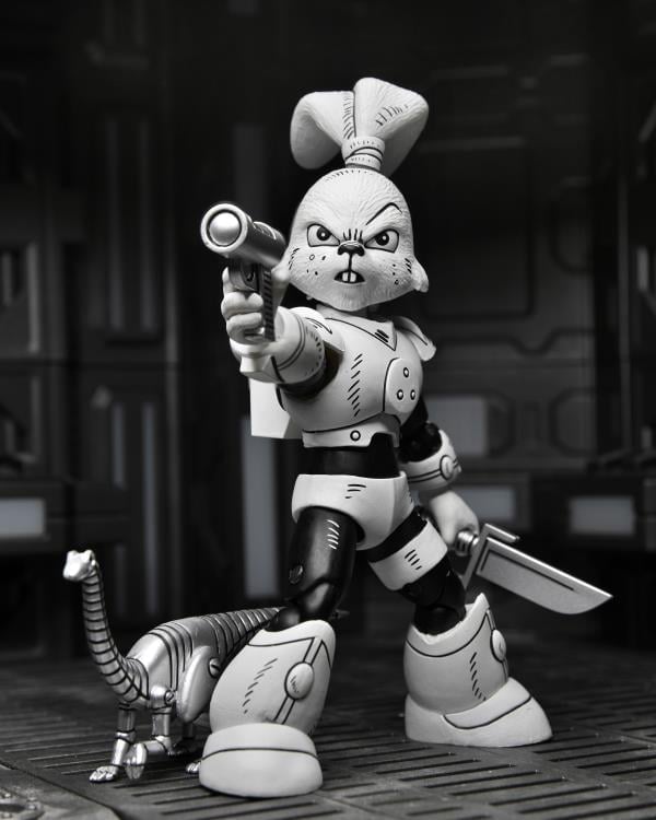 NECA Usagi Yojimbo Space Usagi Yojimbo (Black and White Ver.) Action Figure - View 10