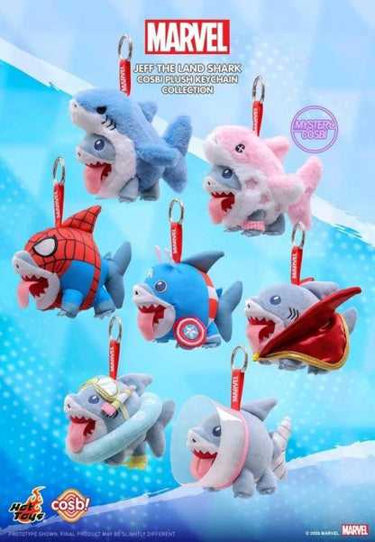 Hot Toys Marvel Comics Cosbi Jeff the Land Shark Random Plush Keychain, 4-Inch - View 3
