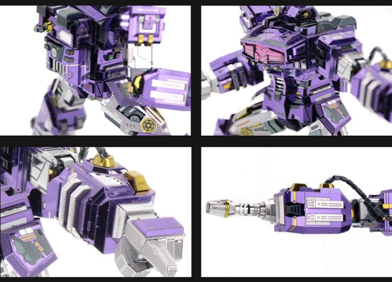 MU Model Transformers G1 Shockwave 3D Metal Puzzle Model Kit 8.3-Inch - View 8