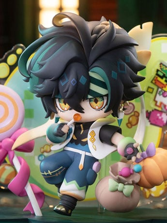 Apex Genshin Impact Twilight Whimsy Kinich Chibi Figure (With Bonus) 4-Inch