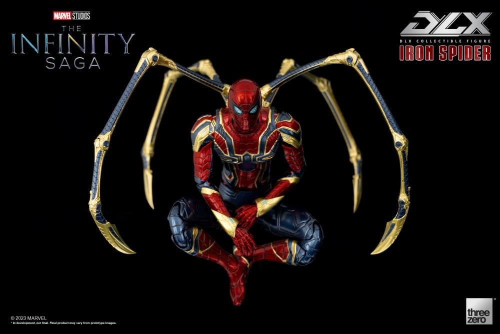 threezero Marvel Avengers: The Infinity Saga DLX Iron Spider 1/12 Scale 6.5-Inch Action Figure - View 10