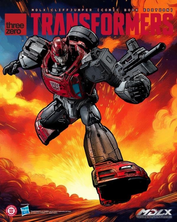 threezero Transformers MDLX Articulated Figure Series Cliffjumper (Comic Book Edition) 5-Inch Figure - View 17