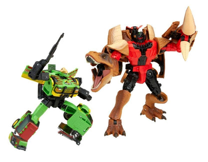 Hasbro Transformers Collaborative Jurassic Park x Transformers Tyrannocon Rex and JP93 Two-Pack - View 3