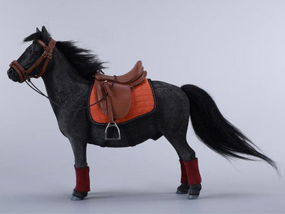 JxK.Studio Little Shetland Pony with Bangs Solid Black Ver. Resin Figure (7.4-Inch) - View 6