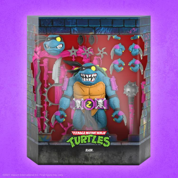 Super7 Teenage Mutant Ninja Turtles Ultimates! Slash Action Figure - View 5
