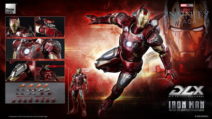 threezero Marvel Infinity Saga DLX Iron Man Mark 7 (Battle Damaged Ver.) 1/12 Scale 7-Inch Action Figure - View 14