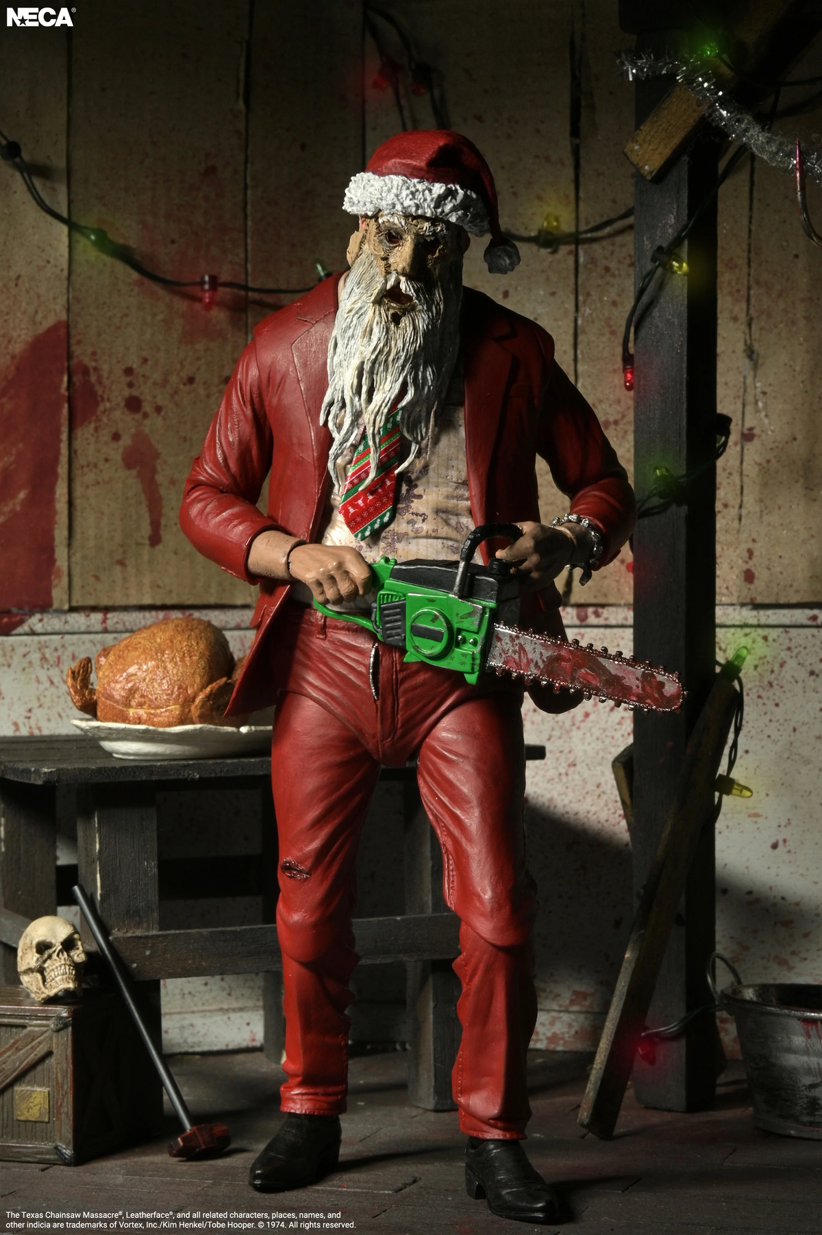 NECA The Texas Chainsaw Massacre Ultimate Santa Leatherface Action Figure - View 8