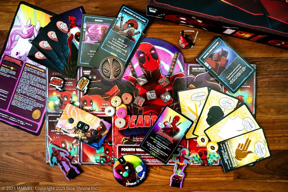 USAopoly Marvel Dice Throne X-Men Single Hero (Deadpool) Deluxe Expansion Box - View 8