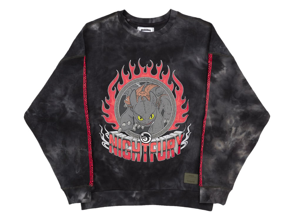 Loungefly How to Train Your Dragon Night Fury Toothless Crewneck Sweatshirt - View 2
