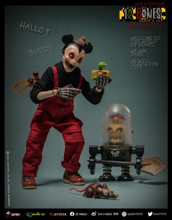 AxyToys 12 Bones Mouse (1A) 8-Inch Plastic Action Figure - View 4