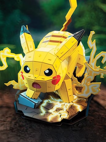 Spin Master Pokemon 4D Build Pikachu Model Kit, 12.9-Inch EPS Foam
