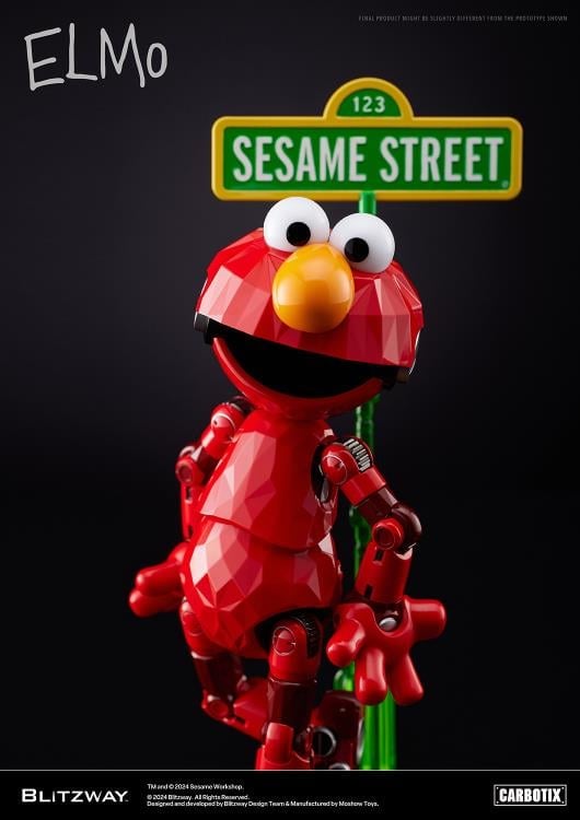 Blitzway Sesame Street Carbotix Elmo Action Figure, 6.7-Inch ABS and Die-Cast - View 13