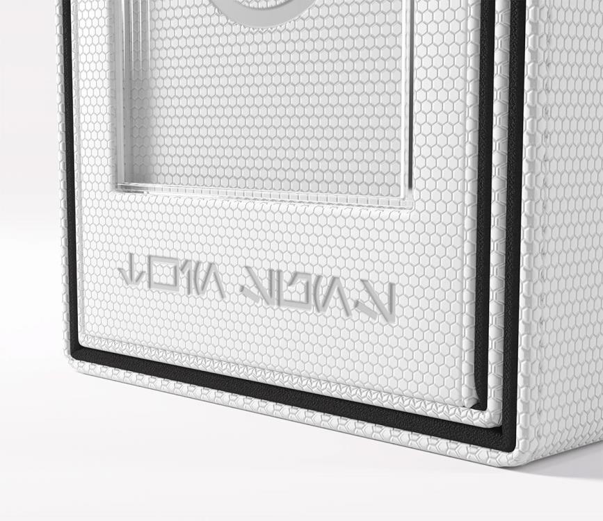 Gamegenic Star Wars: Unlimited Twin Suns White and Black Deck Pod in Hexafyber Material - View 5