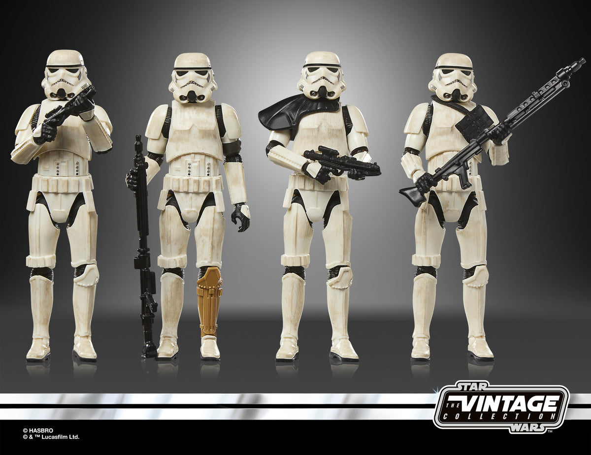 Hasbro Star Wars The Vintage Collection Imperial Remnant Stormtrooper Exclusive Action Figure Set - View 3