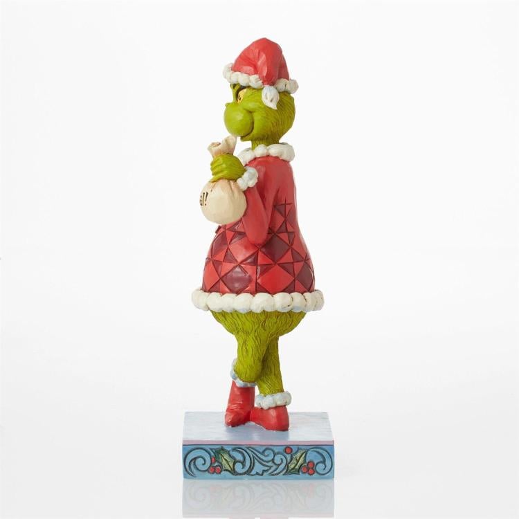 Enesco Jim Shore Dr. Seuss The Grinch with Bag of Coal 9.06-Inch Resin Figurine - View 4