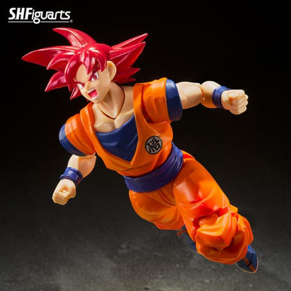 Bandai Tamashii Nations S.H.Figuarts Dragon Ball Super Super Saiyan God Goku (Saiyan God Instilled With the Light of Righteous Hearts) - View 5
