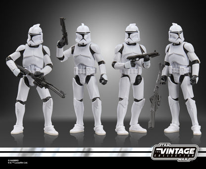 Hasbro Star Wars The Vintage Collection Phase I Clone Troopers Vol. 2 Exclusive Action Figure Set - View 4
