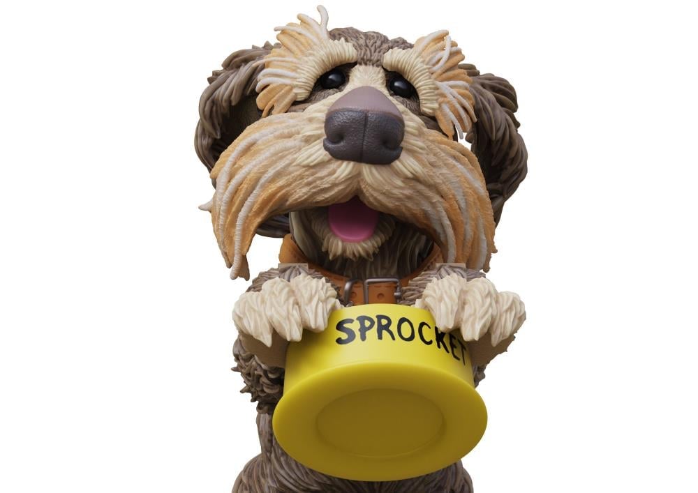 Boss Fight Studio Fraggle Rock Sprocket Deluxe Action Figure - View 5