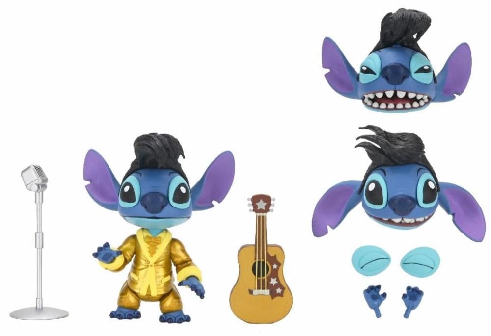 NECA Lilo & Stitch Ultimate Gold Suit Elvis Stitch Action Figure 7-Inch - View 10