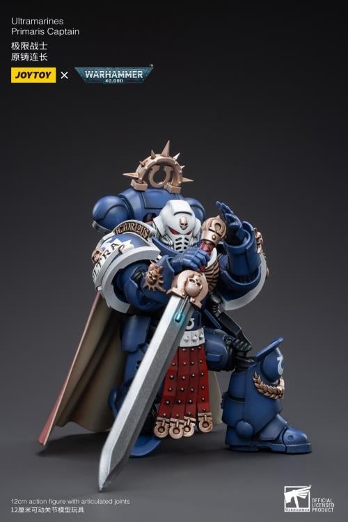 JoyToy Warhammer 40K Ultramarines Primaris Captain 1/18 Scale Action Figure - View 4