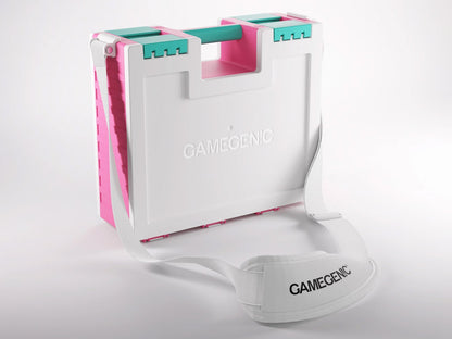 Gamegenic Game Castle (Pink/White/Teal) Storage Box for Board Games - View 2