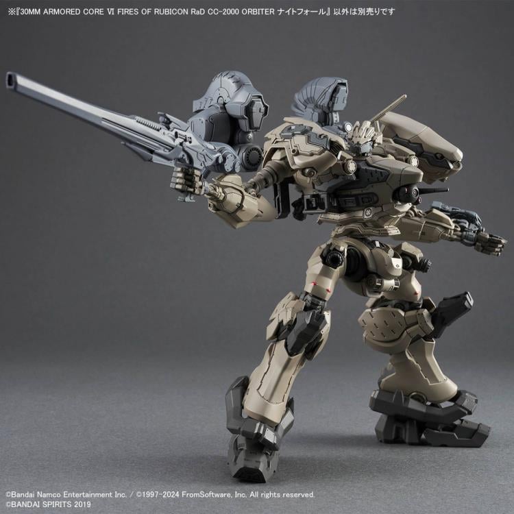 Bandai Armored Core VI: Fires of Rubicon 30 Minutes Missions RaD CC-2000 Orbiter Nightfall Model Kit - View 8