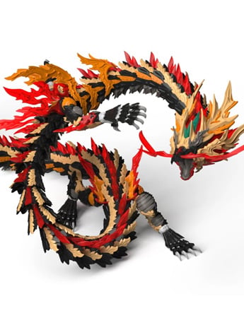 Shenxing Technology Black Dragon King Plastic Dragon Model Kit, 41.7 Inches