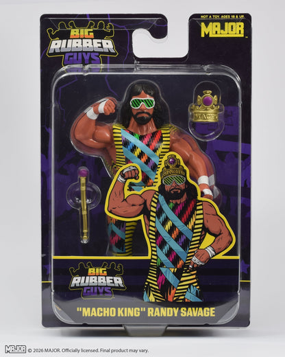Major Big Rubber Guys Macho King Randy Savage 8-Inch Wrestling Figure - View 6
