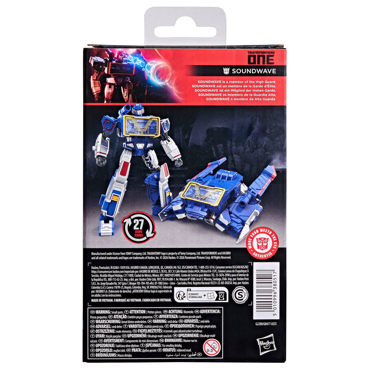 Hasbro Transformers: One Studio Series Deluxe Class Soundwave 5.25-Inch Action Figure - View 7