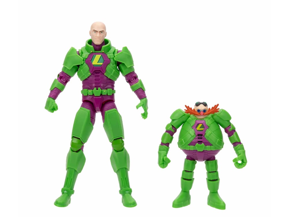 Jakks Pacific DC Comics x Sonic the Hedgehog Dr. Eggman & Lex Luthor Action Figure Two-Pack - View 2