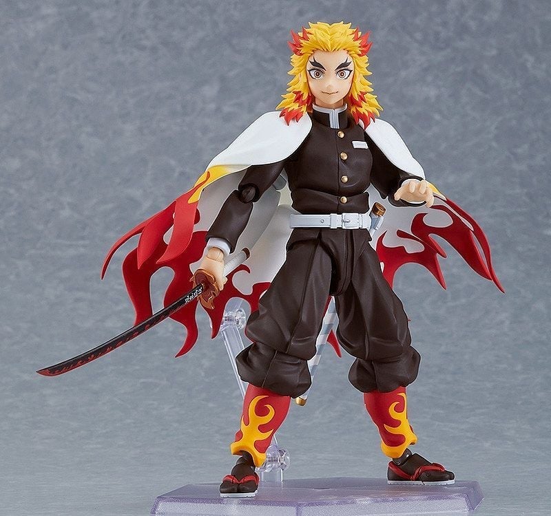 Max Factory Demon Slayer: Kimetsu no Yaiba figma No.553 Rengoku Kyoujurou 6-Inch Action Figure - View 5