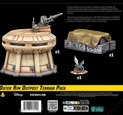 Atomic Mass Games Star Wars: Shatterpoint Outer Rim Outpost Terrain Pack Tabletop Battlefield Accessory - View 7