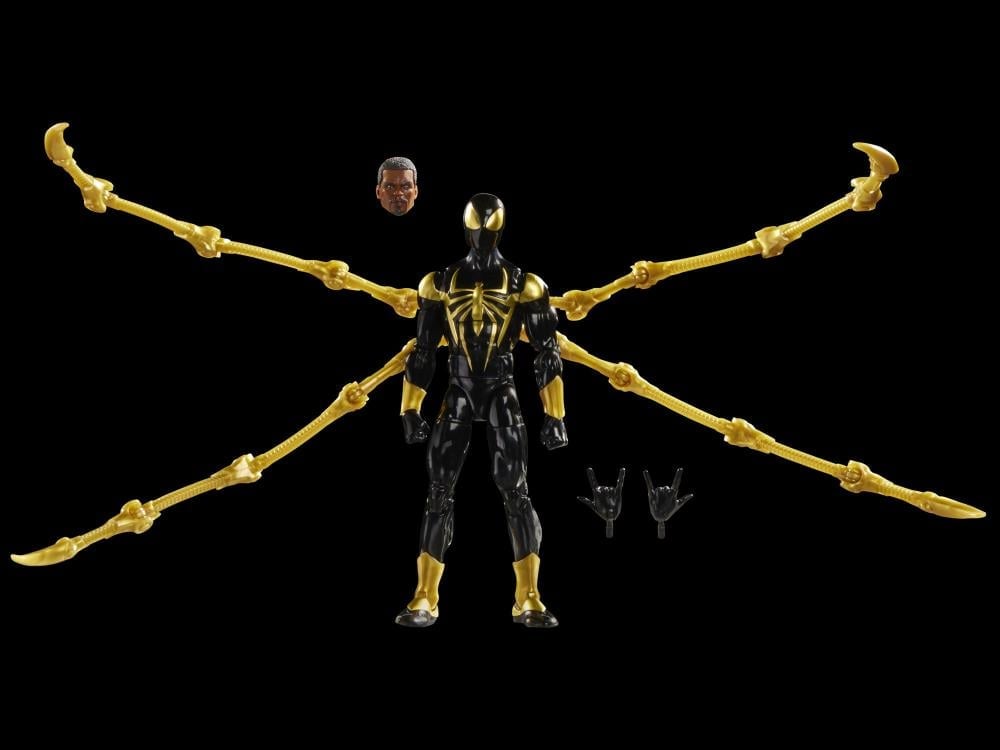 Hasbro Spider-Man Marvel Legends Iron Spider Aaron Davis Plastic Action Figure, 20 Points - View 9