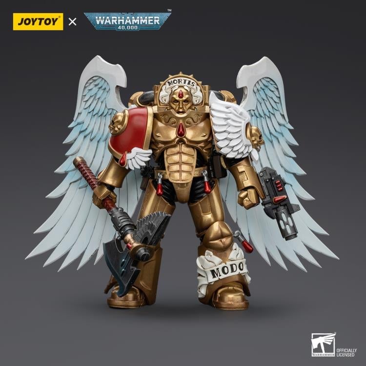 JoyToy Warhammer 40K Blood Angels Sanguinary Guard with Encarmine Axe and Inferno Pistol 1/18 Scale Action Figure - View 3
