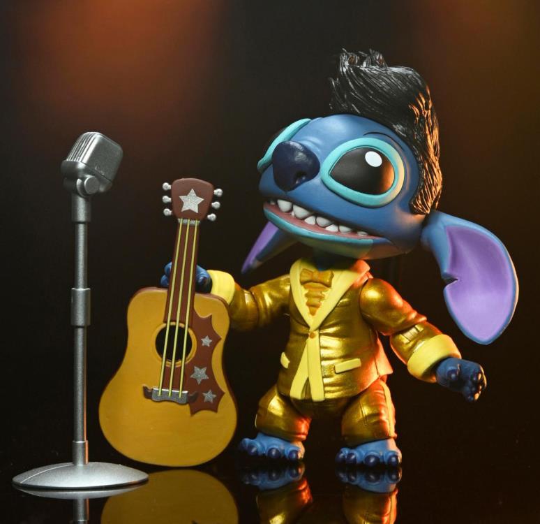 NECA Lilo & Stitch Ultimate Gold Suit Elvis Stitch Action Figure 7-Inch - View 5