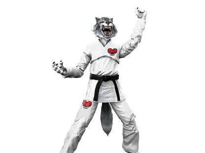 Icon Heroes Jiu Jitsu Combat Creatures Fangs Tribe Whistler the Wolf (White Gi) 1/12 Scale Action Figure - View 2