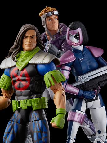 Hasbro Marvel Legends X-Force Domino, Rictor and Cannonball Action Figure Multipack