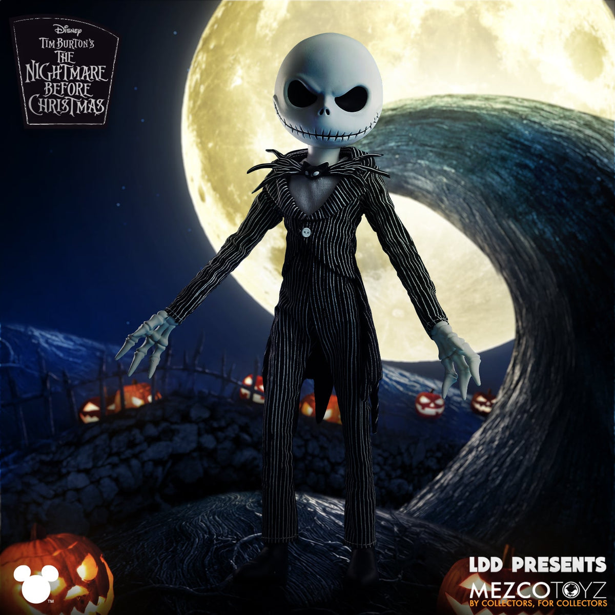 Mezco Toyz LDD Presents: The Nightmare Before Christmas Jack Skellington 10-Inch Collectible - View 4