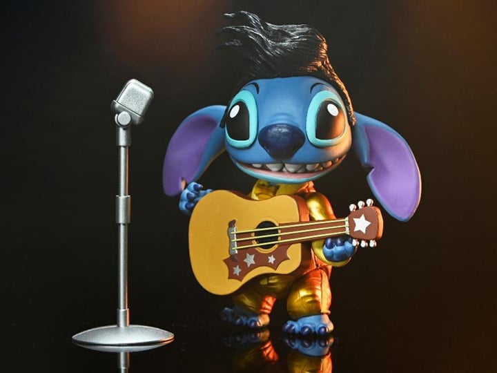 NECA Lilo & Stitch Ultimate Gold Suit Elvis Stitch Action Figure 7-Inch - View 2