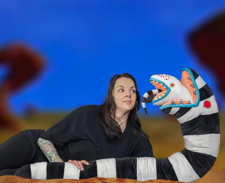 Kidrobot Beetlejuice Beetlejuice Sandworm 5-Foot Plush - View 5