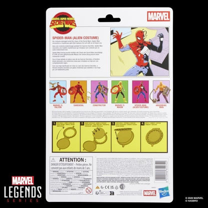 Hasbro Marvel Legends Secret Wars Spider-Man Alien Costume Plastic Action Figure - View 13