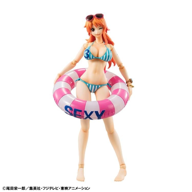MegaHouse One Piece Variable Action Heroes Nami Summer Vacation Ver. Action Figure (Reissue) - View 10