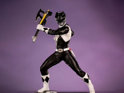 Iron Studios Mighty Morphin Power Rangers Battle Diorama Series Black Ranger 1/10 Scale Limited Edition Statue - View 2