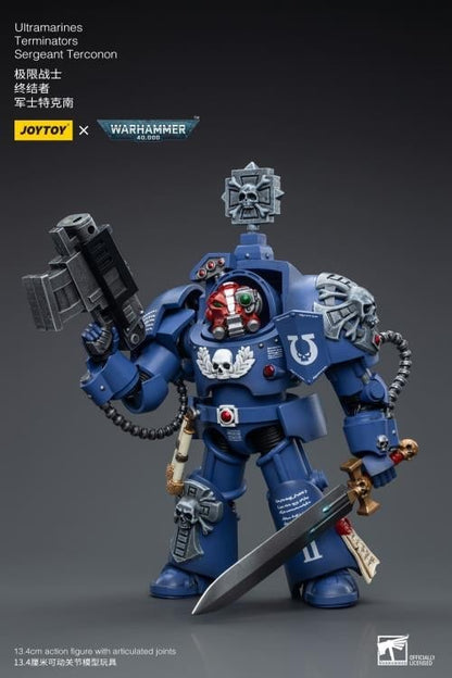 JoyToy Warhammer 40K Ultramarines Terminators Sergeant Terconon 1/18 Scale Action Figure - View 6