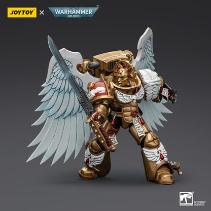 JoyToy Warhammer 40K Blood Angels Sanguinary Guard with Encarmine Sword (Ver. 1) 1/18 Scale Action Figure - View 5