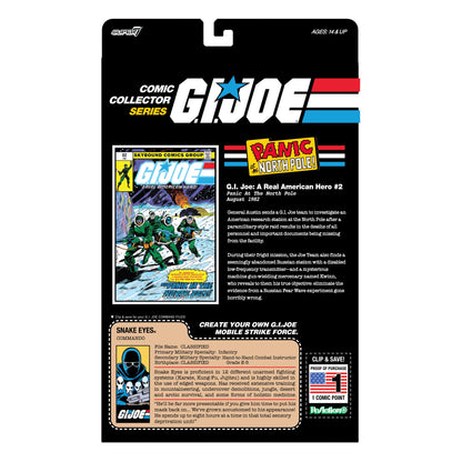 Super7 G.I. Joe ReAction+ Snake Eyes Limited Edition Action Figure and Comic Set - View 7